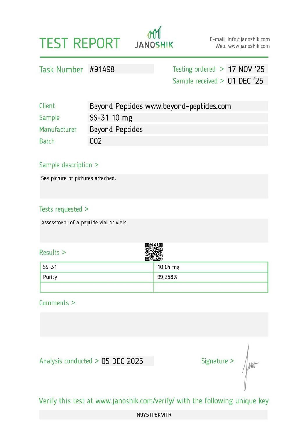 Certificate_SS31-1-pdf.jpg SS-31 Peptide - Image 6